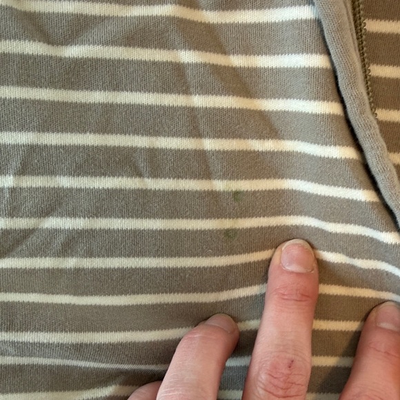 Woolino merino wool Taupe and White Striped Baby Sleep Sack - Picture 6 of 6